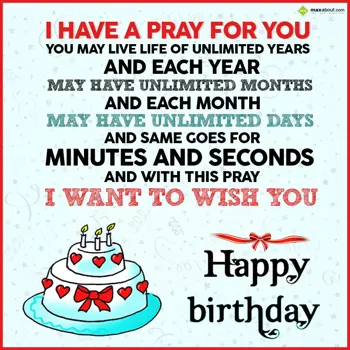 Birthday Wishes: I have a pray for yo