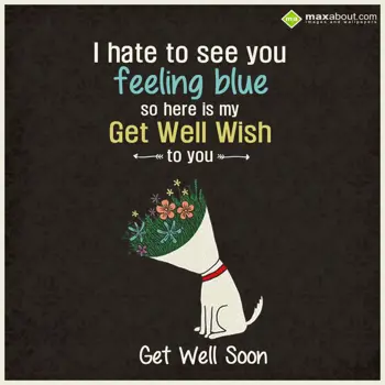 Get Well Soon Wishes: I hate to see you fe