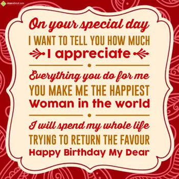 Birthday Wishes: On your special day!