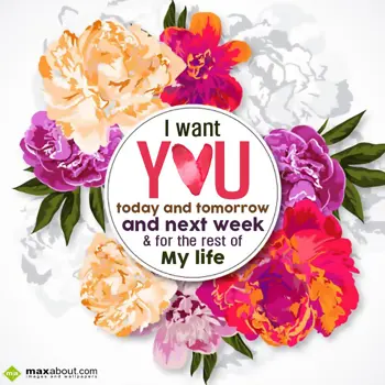 Love Wishes: I want 'YOU' today a