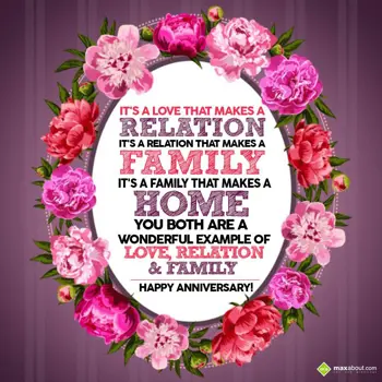 Anniversary Wishes: It's a love that mak