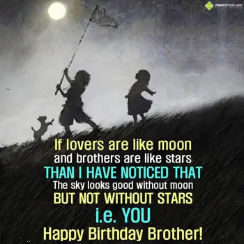 Brother - Birthday Wishes: If lovers are like m