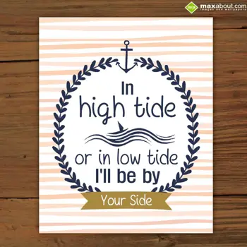 Caring Wishes: In high tide or in l