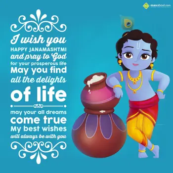 Janmashtami Wishes: I wish you 'Happy Ja