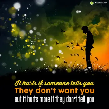 Hurt Wishes: It hurts if someone 