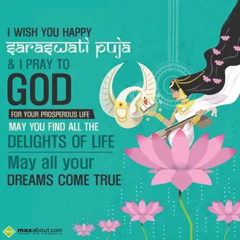 Saraswati Puja Wishes: I wish you happy Sar