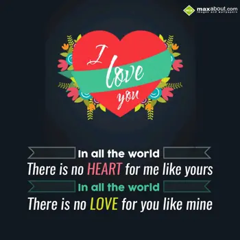 I Love You Wishes: In all the world
Th