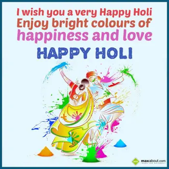 Holi Wishes Wishes: I wish you a very Ha