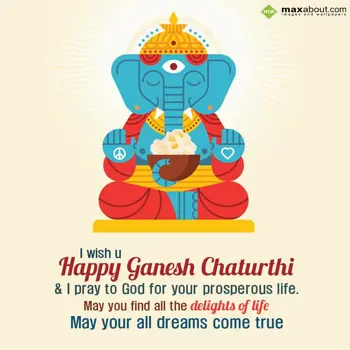 Ganesh Chaturthi Wishes: I wish you Happy Gan