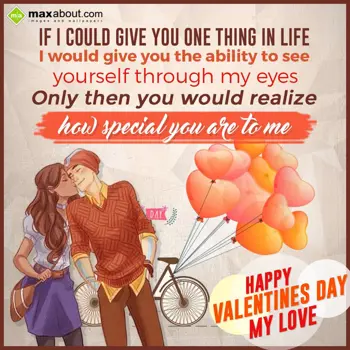 Valentine for Boyfriend Wishes: If I could give you 