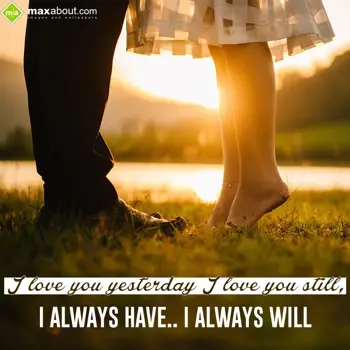 I Love You Wishes: I Love You Yesterday