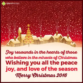 Christmas Wishes Wishes: Joy resounds in the 