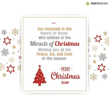 Christmas Greetings Wishes: Joy resounds in the 