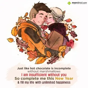 New Year Greetings Wishes: Just Like Hot Chocol