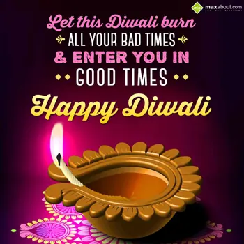 Diwali Wishes Wishes: Let this Diwali burn