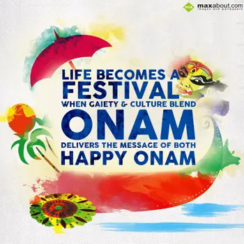 Onam Wishes Wishes: Life becomes a festi