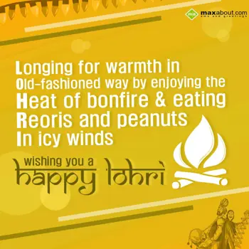 Lohri Wishes: L: Longing for warmt