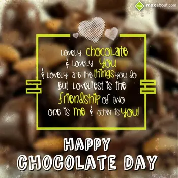 Chocolate Day Wishes: Lovely chocolate and