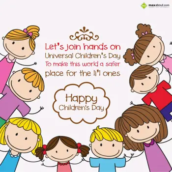 Children Day Wishes: Let's join hands on 