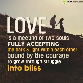 Love Wishes: Love is a meeting of