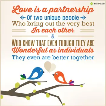 Love Wishes: Love is a partnershi