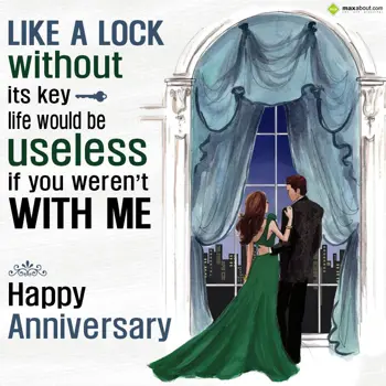 Anniversary Wishes: Like a lock without 