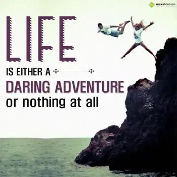 Quotes Wishes: Life is either a dar