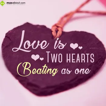 Love Wishes: Love is Two Hearts B