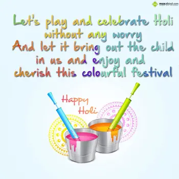 Holi Wishes: Let's play and celeb