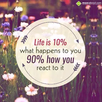 Motivational Wishes: Life is 10%
What ha