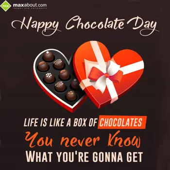 Chocolate Day Wishes: Life is like a Box o