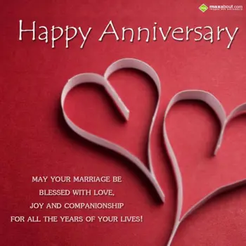 Anniversary Wishes: May your marriage be