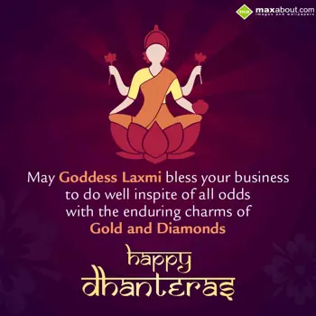 Dhanteras Wishes: May goddess Lakshmi 