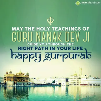 Gurpurab Wishes: May the holy teachin