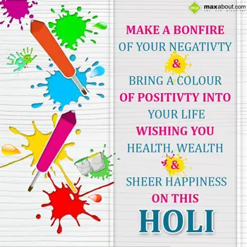 Holi Quotes Wishes: Make a bonfire of yo