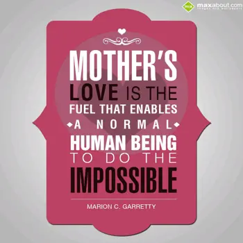 Mother Day Wishes: Mother's love is the