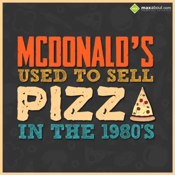 Miscellaneous Facts Wishes: Mc Donald's used to 