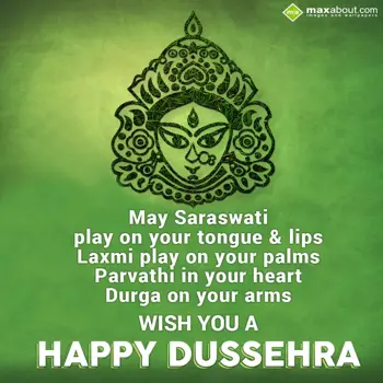 Dussehra Wishes: May Saraswathi play 