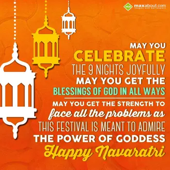 Navratri Wishes Wishes: May you celebrate th