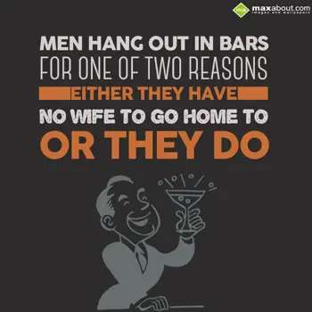 Funny Wishes: Men hang out in bars