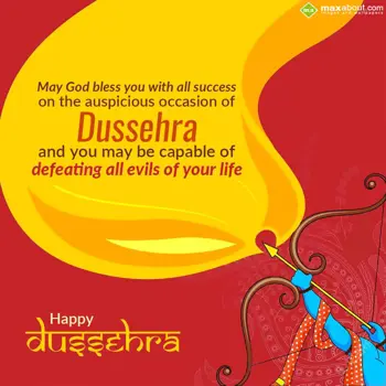 Dussehra Wishes: May God bless you wi