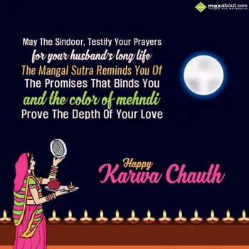 Karwa Chauth Wishes: May The Sindoor,
Te