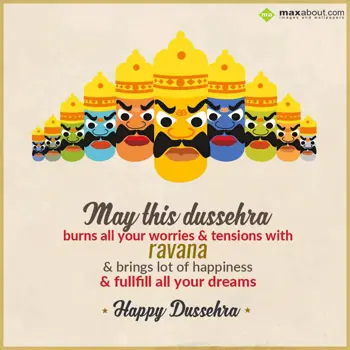 Dussehra Wishes: May this dussehra
b