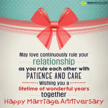 Anniversary Wishes: May love continuousl