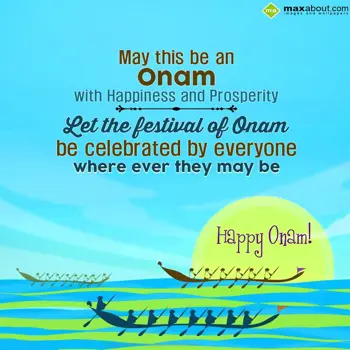 Onam Wishes: May this be an onam 