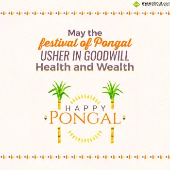 Pongal Wishes Wishes: May the 
Festival o