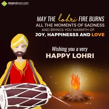 Lohri Wishes: May the lohri fire b