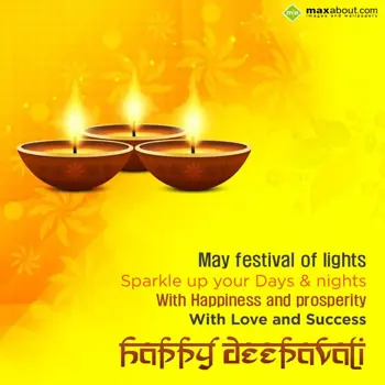 Diwali Greetings Wishes: May festival of ligh