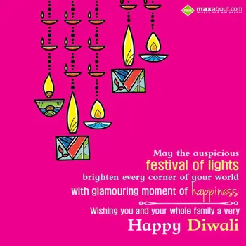 Short Diwali Wishes: May the auspicious f