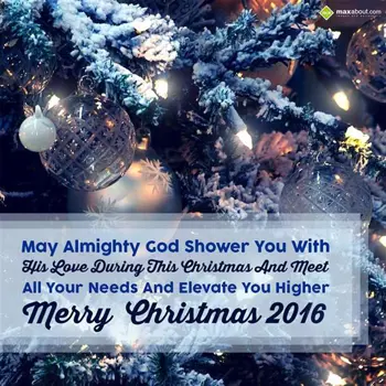 Christmas Wishes Wishes: May Almighty God Sho